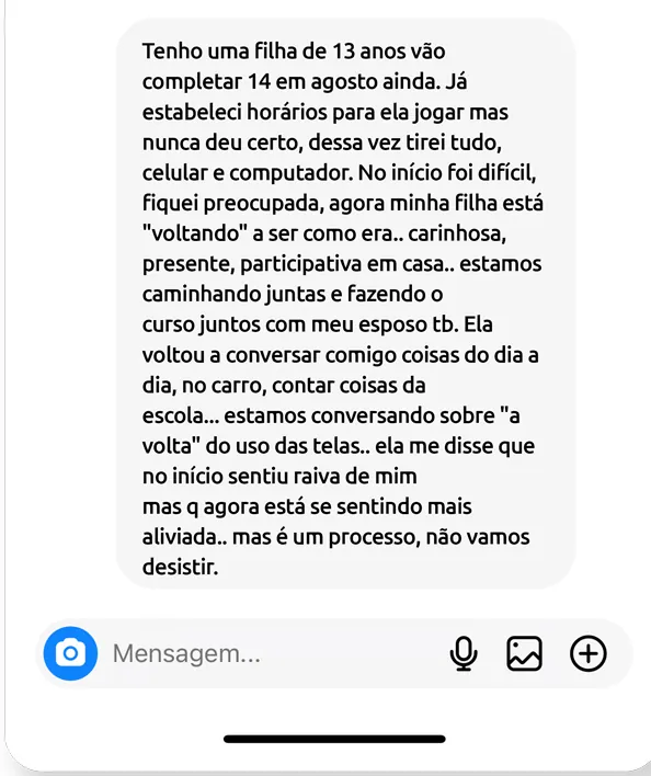 Depoimento real de mãe sobre o detox de telas